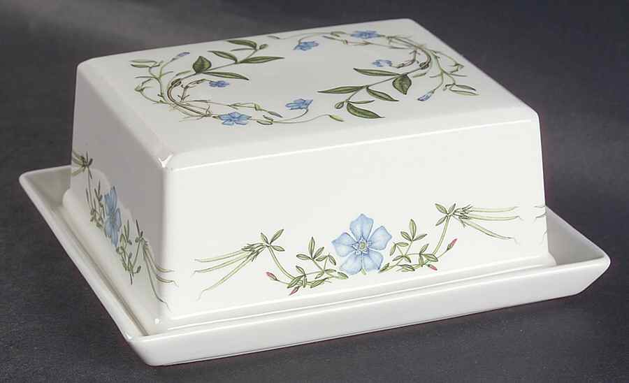 The Queen's Hidden Garden Rectangular Covered Butter by Portmeirion-1