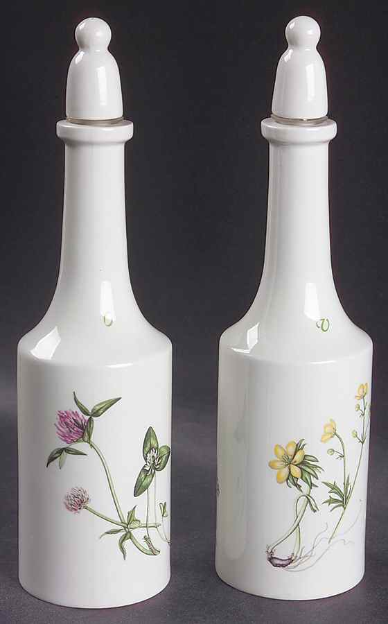 The Queen's Hidden Garden Vinegar and Oil Set with Stoppers by Portmeirion-1