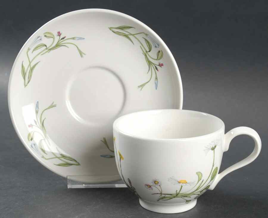The Queen's Hidden Garden Traditional Footed Cup & Saucer Set by Portmeirion-1