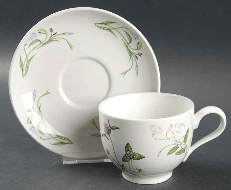 The Queen's Hidden Garden Traditional Footed Cup & Saucer Set by Portmeirion-1