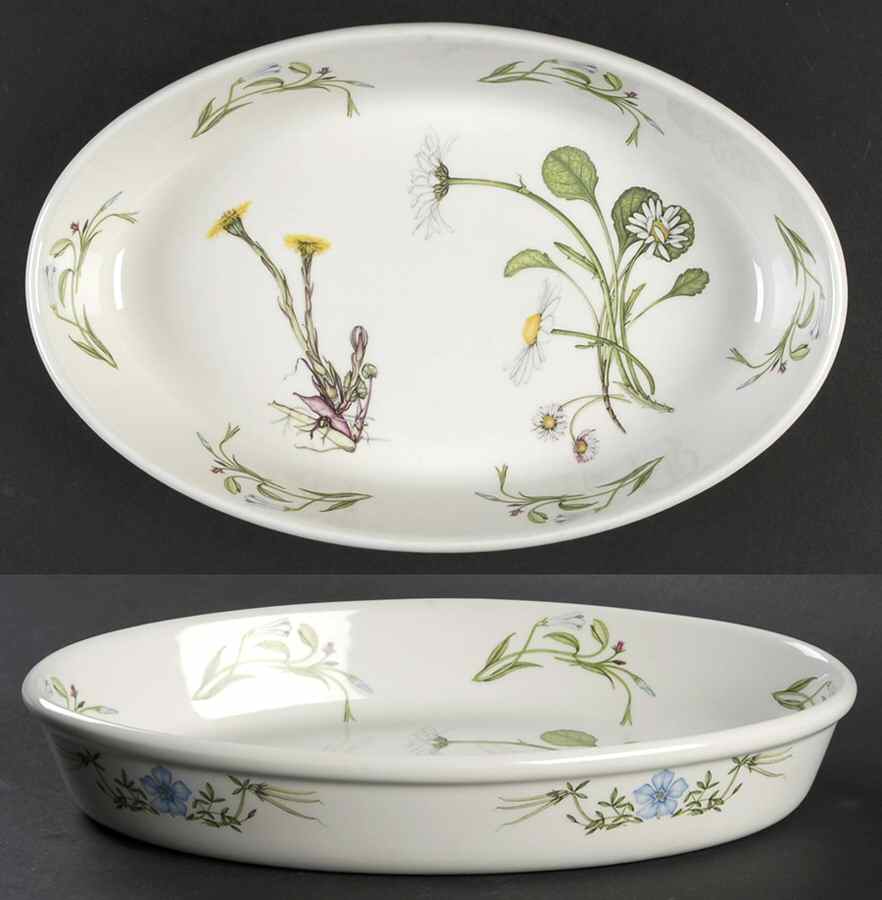 The Queen's Hidden Garden 11" Oval Baker by Portmeirion-1