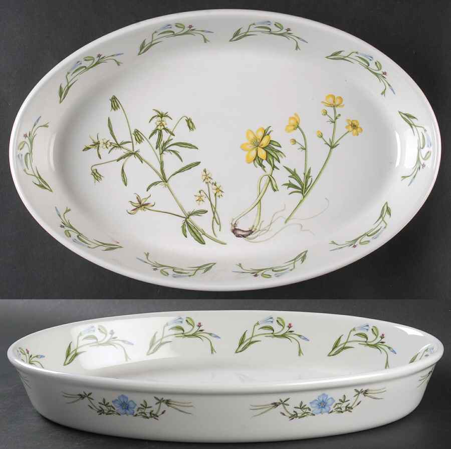 The Queen's Hidden Garden 14" Oval Baker by Portmeirion-1