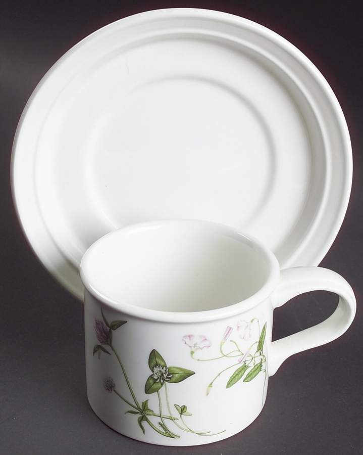 The Queen's Hidden Garden Drum Flat Cup & Saucer Set by Portmeirion-1