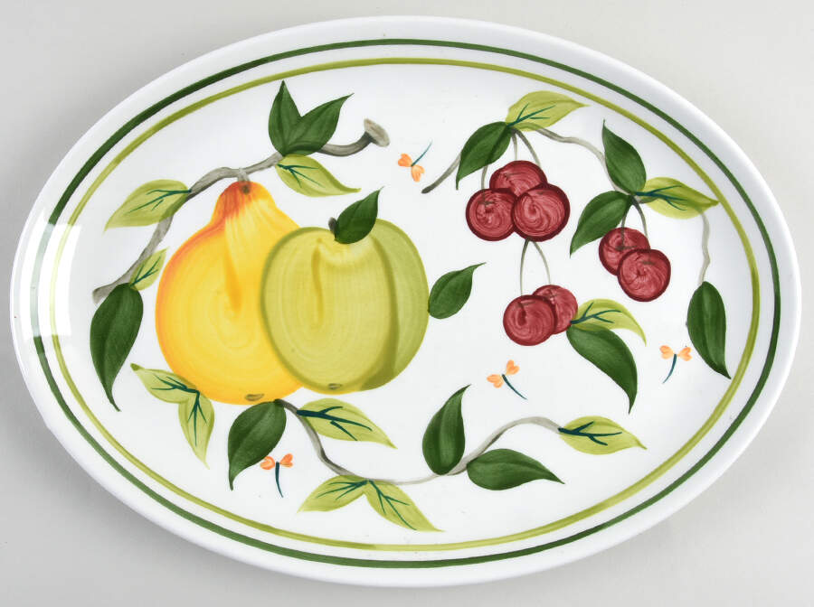Summer Fruit 15" Oval Serving Platter by Portmeirion-1