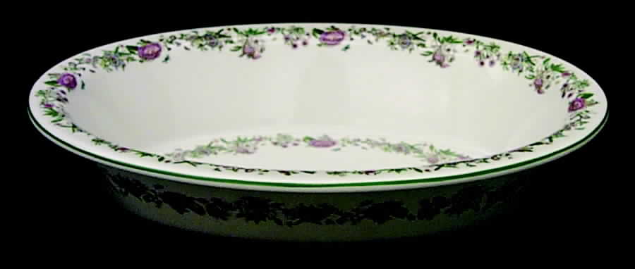 Summer Garland 11" Oval Pie Baker by Portmeirion-1