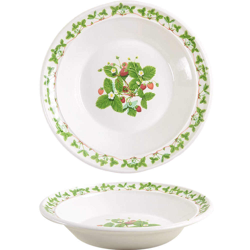 Summer Strawberries Rim Soup Bowl by Portmeirion-1