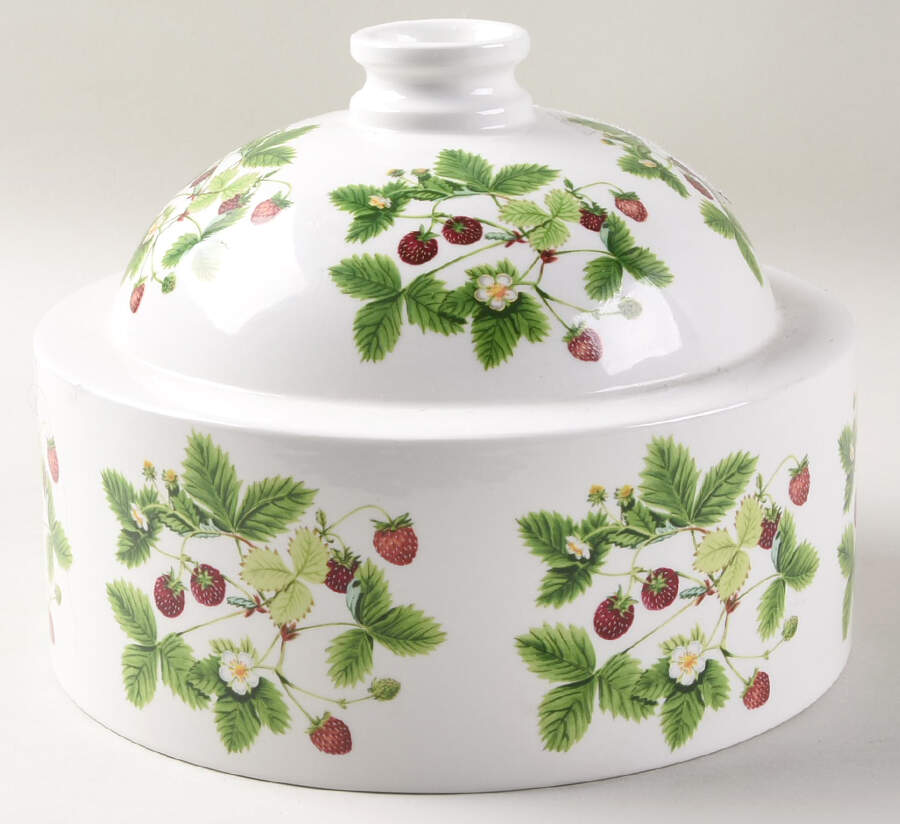 Summer Strawberries Cheese Dome China Dome Only by Portmeirion-1