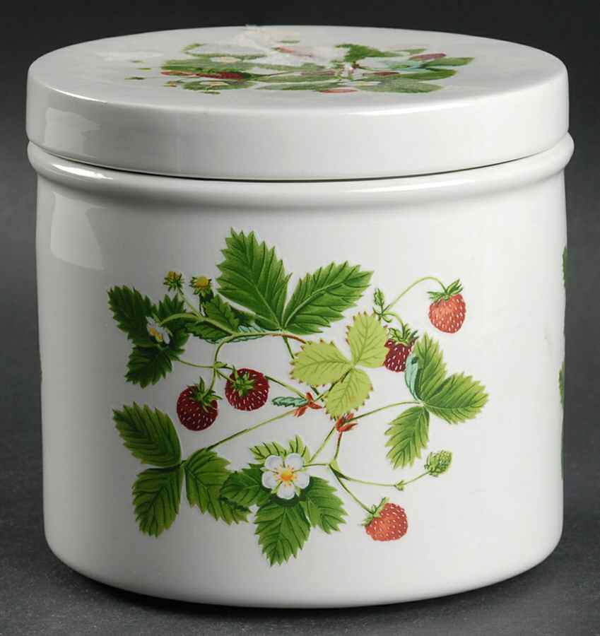 Summer Strawberries 4" Storage Jar & Lid by Portmeirion-1