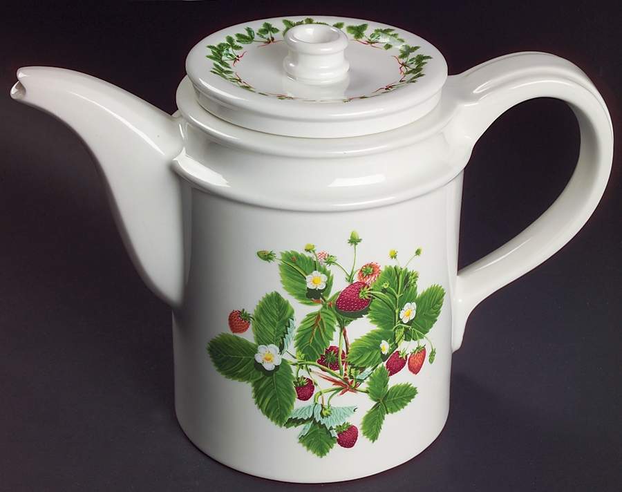 Summer Strawberries Tea/Coffee Pot & Lid by Portmeirion-1
