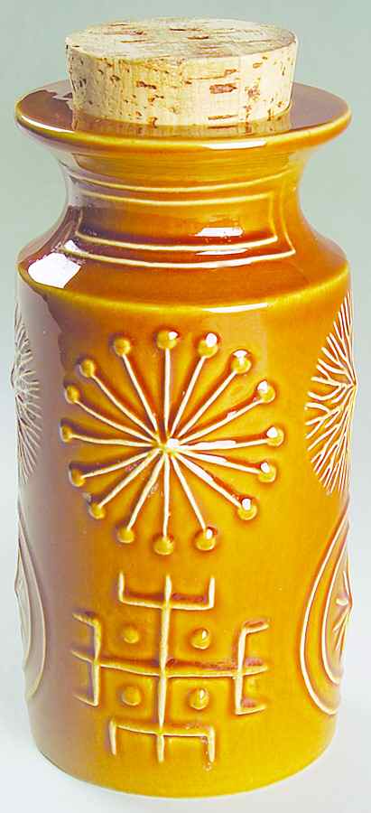 Totem Amber Storage Jar & Lid by Portmeirion-1