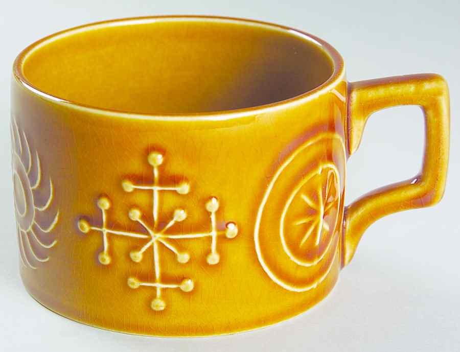 Totem Amber Flat Cup by Portmeirion-1
