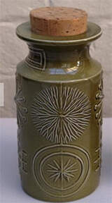 Totem Olive Green 7" Storage Jar & Lid by Portmeirion-1