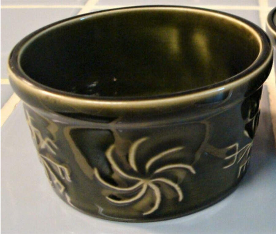 Totem Olive Green Ramekin by Portmeirion-1