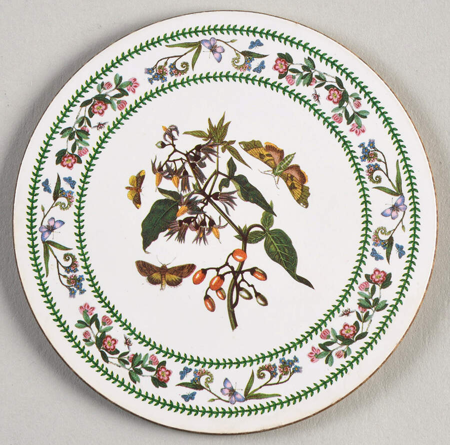 Variations Cork Back Round Coaster by Portmeirion-1