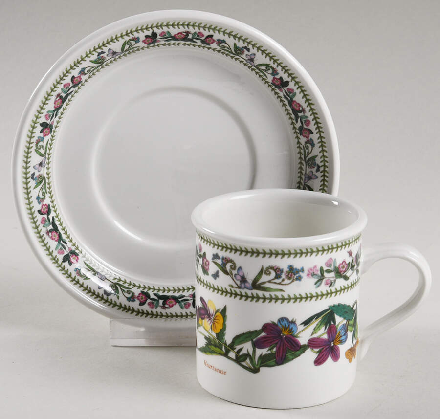 Variations Flat Demitasse Cup & Saucer Set by Portmeirion-1