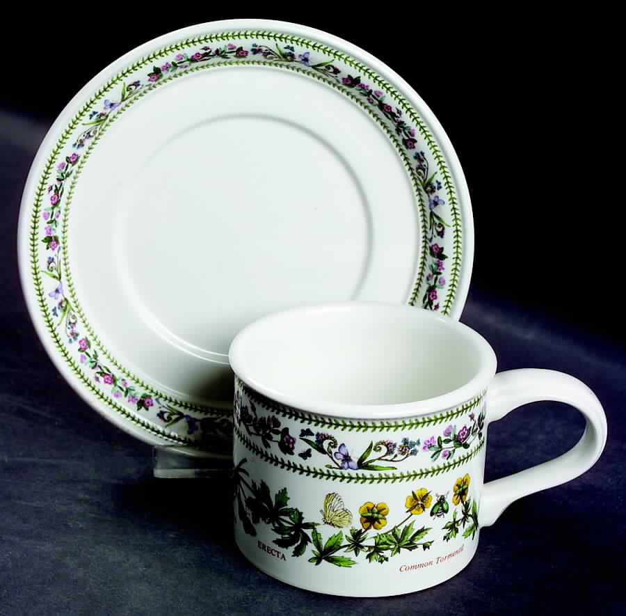 Variations Drum Flat Cup & Saucer Set by Portmeirion-1