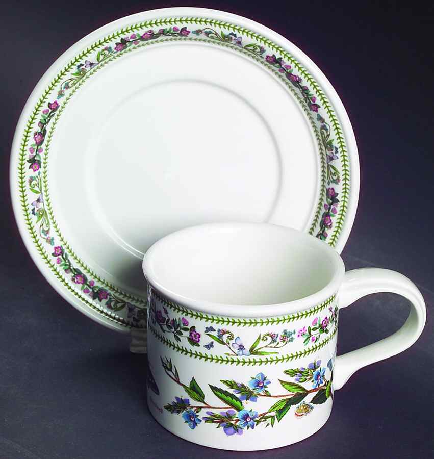 Variations Drum Flat Cup & Saucer Set by Portmeirion-1