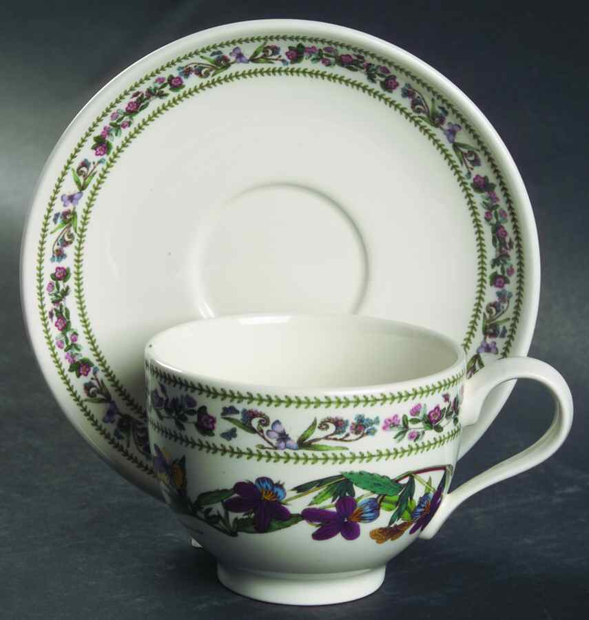 Variations Traditional Footed Cup & Saucer Set by Portmeirion-1