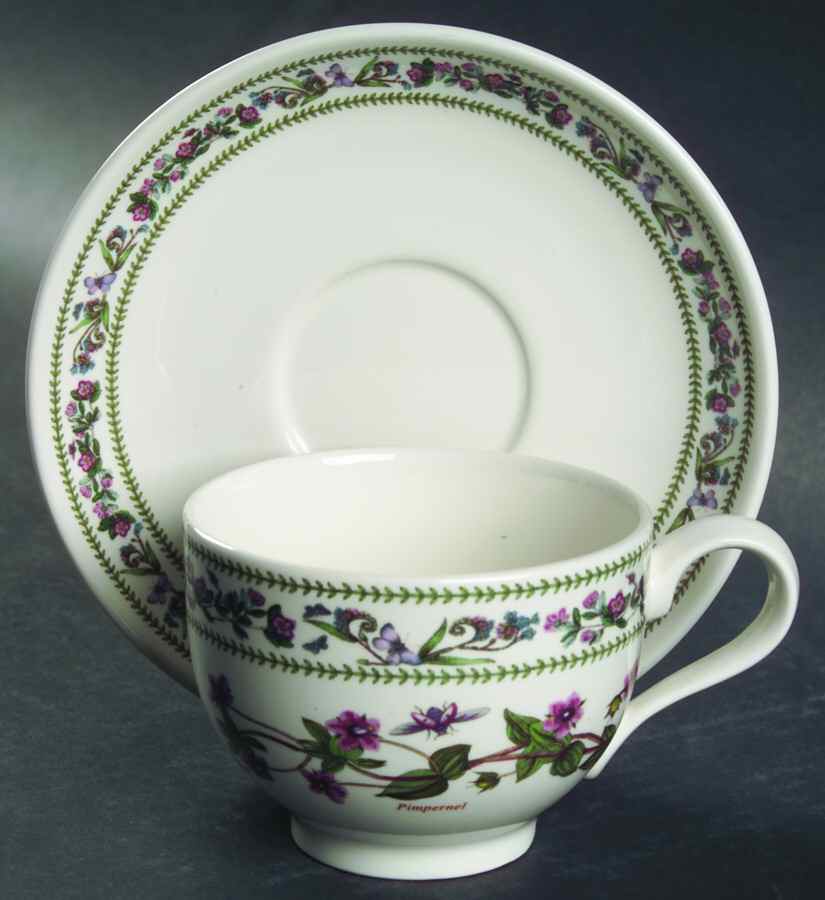 Variations Traditional Footed Cup & Saucer Set by Portmeirion-1