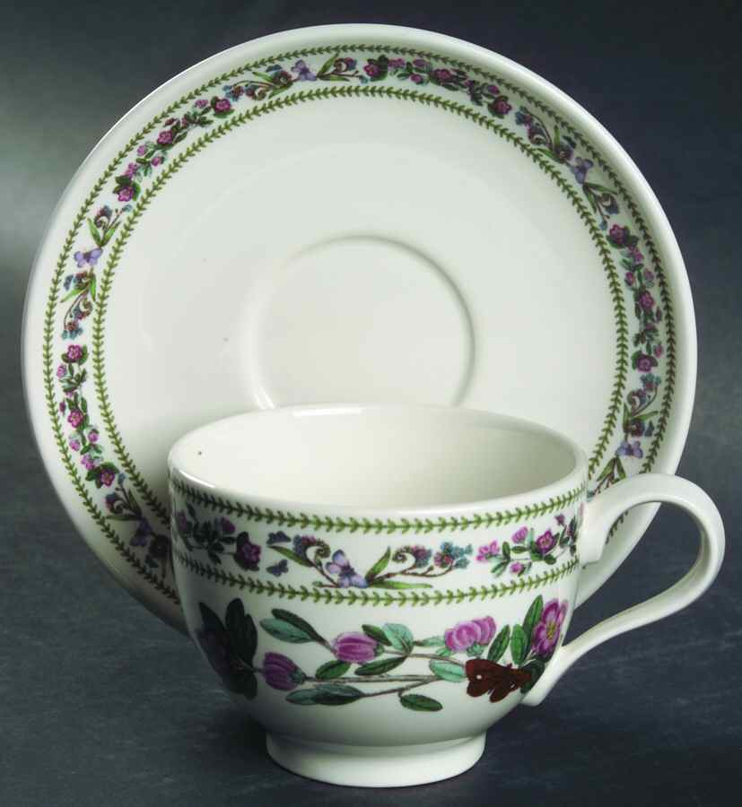 Variations Traditional Footed Cup & Saucer Set by Portmeirion-1