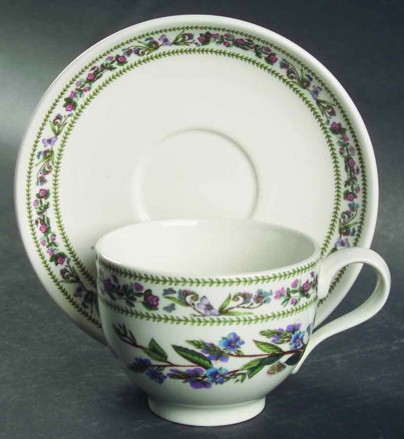 Variations Traditional Footed Cup & Saucer Set by Portmeirion-1