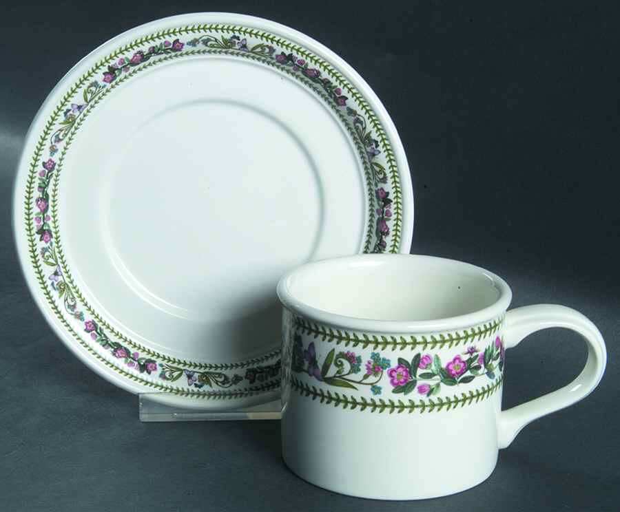 Variations Drum Flat Cup & Saucer Set by Portmeirion-1