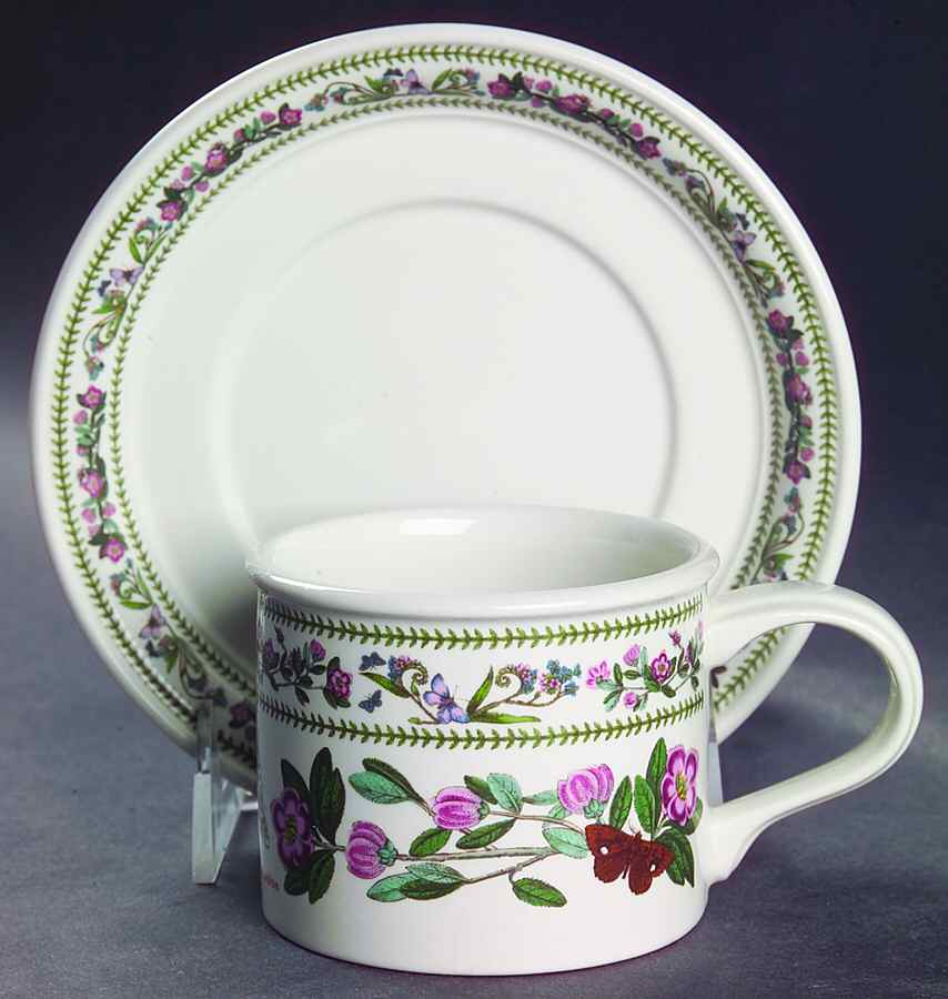 Variations Drum Flat Cup & Saucer Set by Portmeirion-1