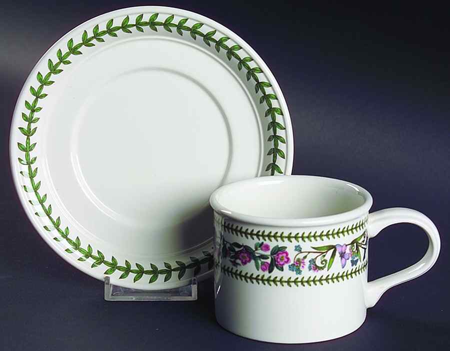 Variations Drum Flat Cup & Saucer Set by Portmeirion-1