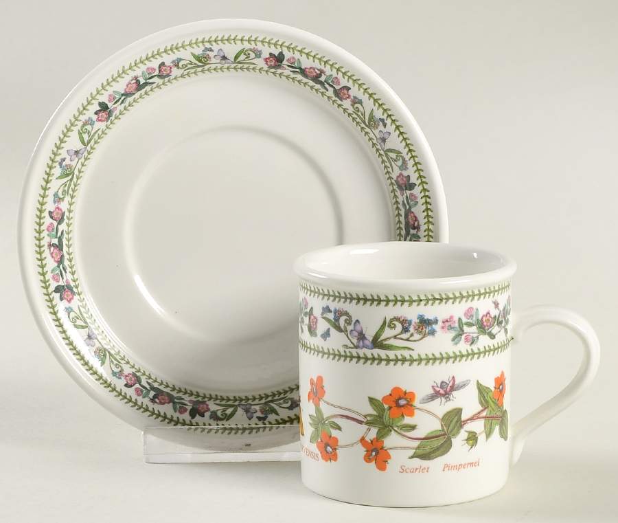 Variations Flat Demitasse Cup & Saucer Set by Portmeirion-1
