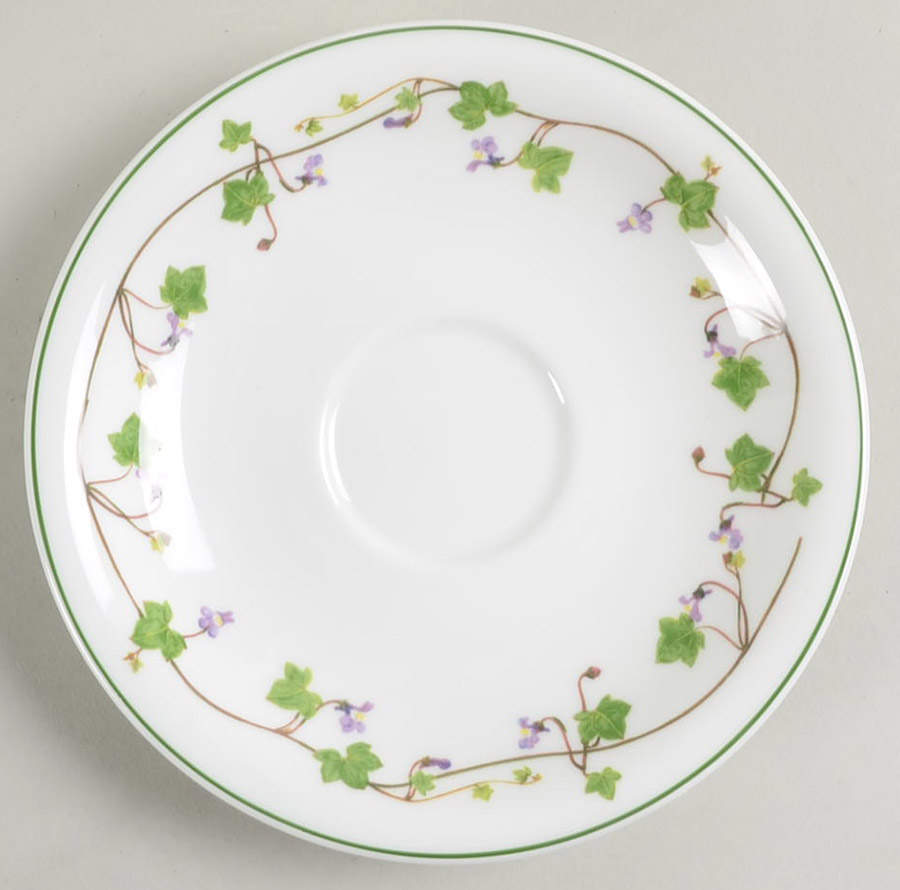 Welsh Wild Flowers Saucer for Flat Cup by Portmeirion-1