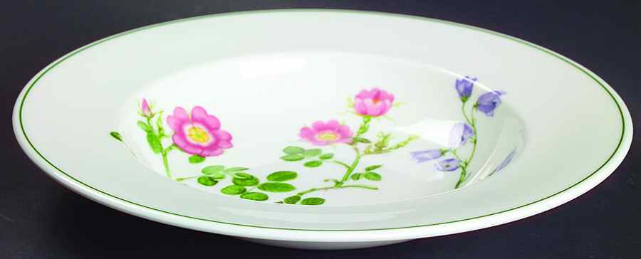 Welsh Wild Flowers Large Rim Soup Bowl by Portmeirion-1