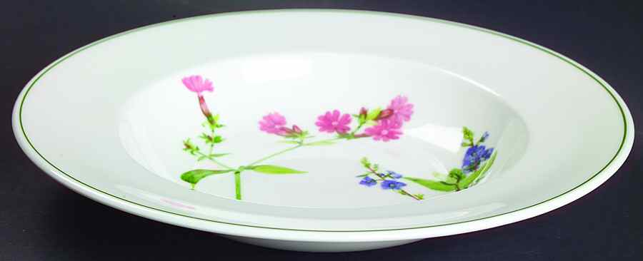 Welsh Wild Flowers Large Rim Soup Bowl by Portmeirion-1