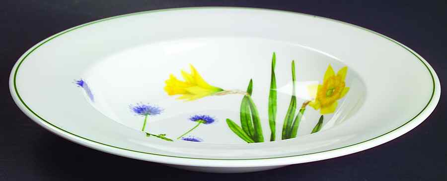 Welsh Wild Flowers Large Rim Soup Bowl by Portmeirion-1