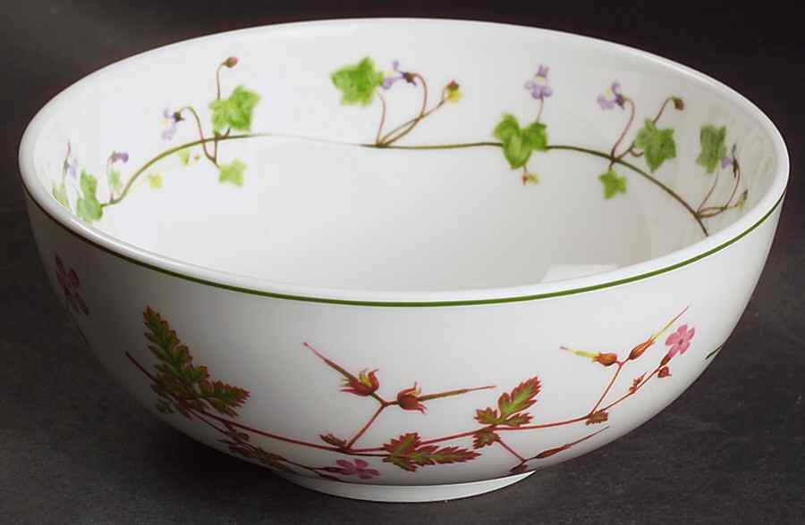 Welsh Wild Flowers Coupe Fruit Cereal Bowl by Portmeirion-1