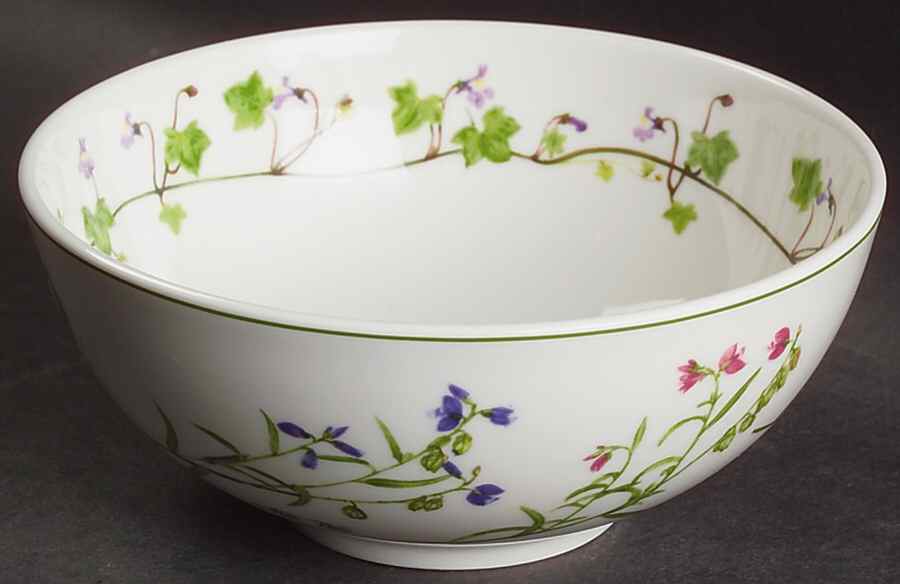 Welsh Wild Flowers Coupe Fruit Cereal Bowl by Portmeirion-1