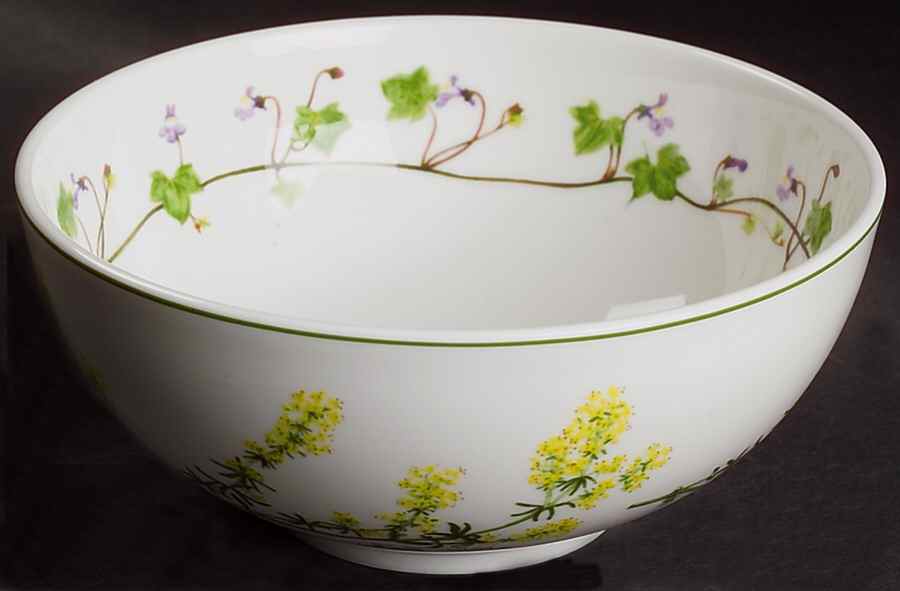 Welsh Wild Flowers Coupe Fruit Cereal Bowl by Portmeirion-1
