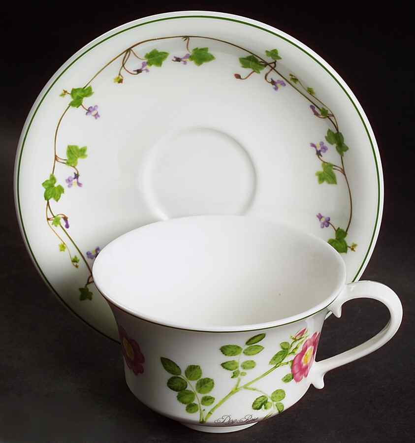 Welsh Wild Flowers Footed Cup & Saucer Set by Portmeirion-1