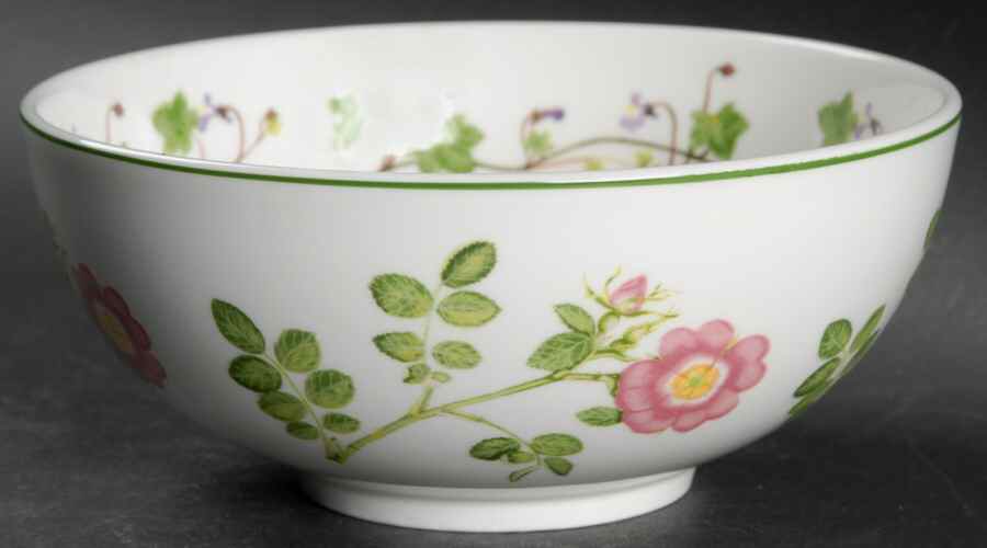 Welsh Wild Flowers Coupe Fruit Cereal Bowl by Portmeirion-1