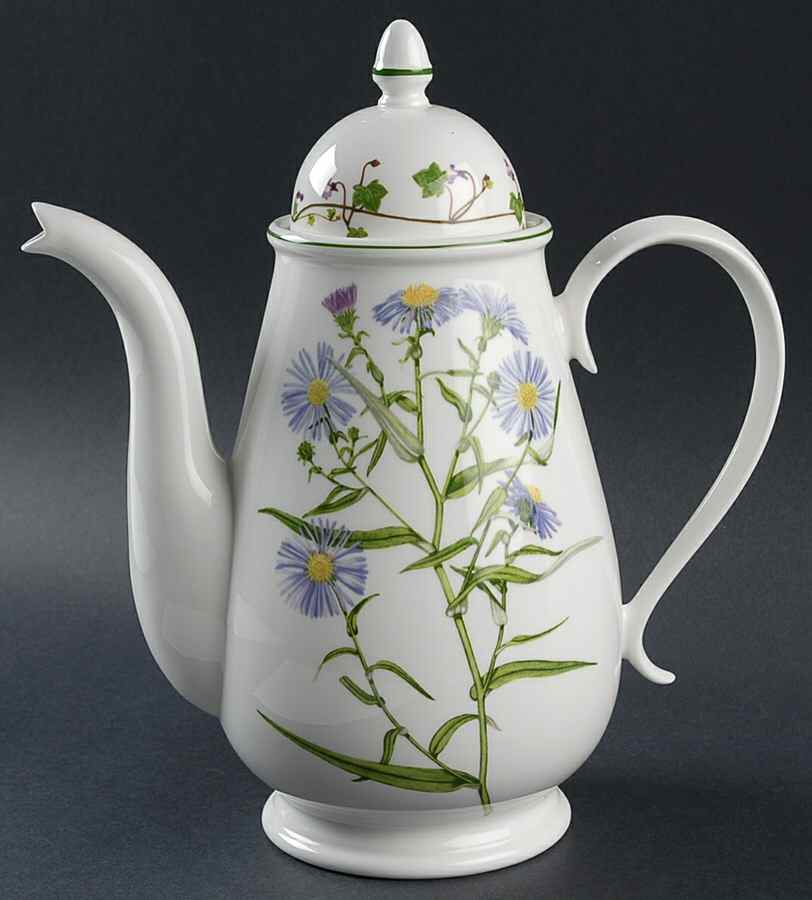 Welsh Wild Flowers Coffee Pot & Lid by Portmeirion-1