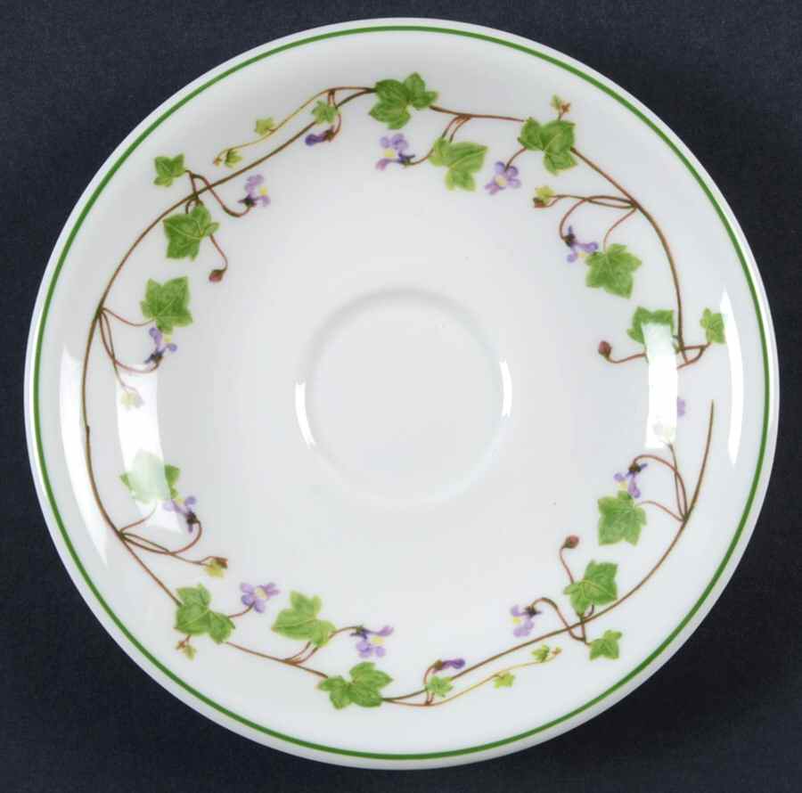 Welsh Wild Flowers Saucer for Footed Demitasse Cup by Portmeirion-1