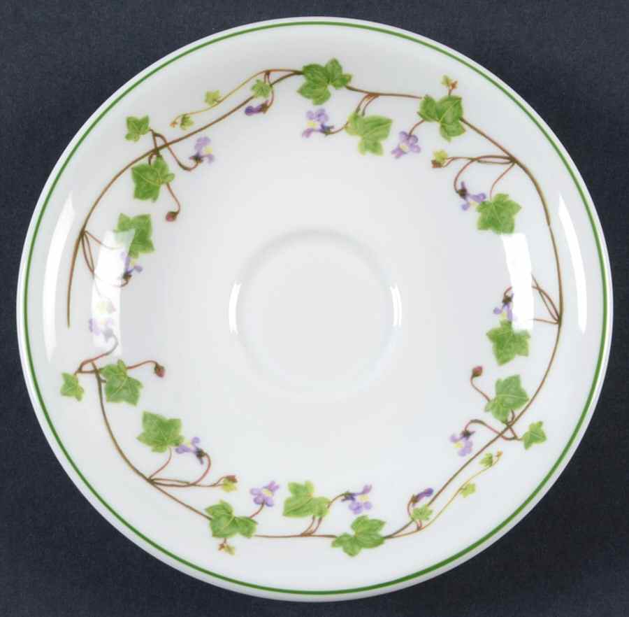 Welsh Wild Flowers Saucer for Footed Demitasse Cup by Portmeirion-1