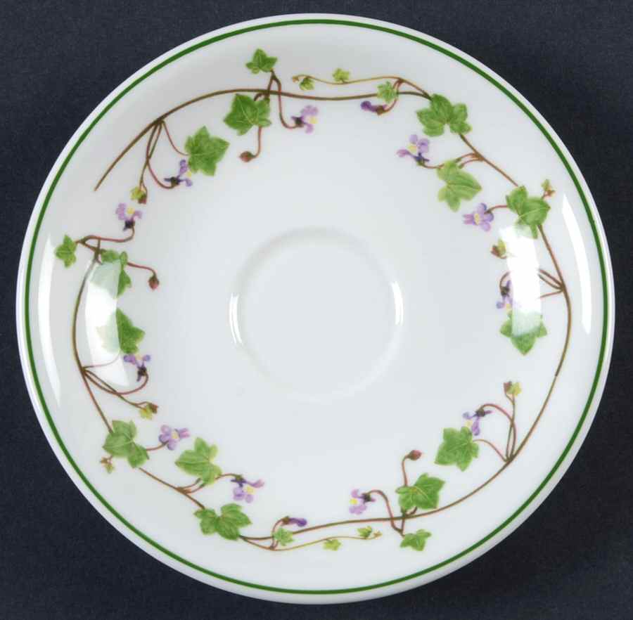 Welsh Wild Flowers Saucer for Footed Demitasse Cup by Portmeirion-1