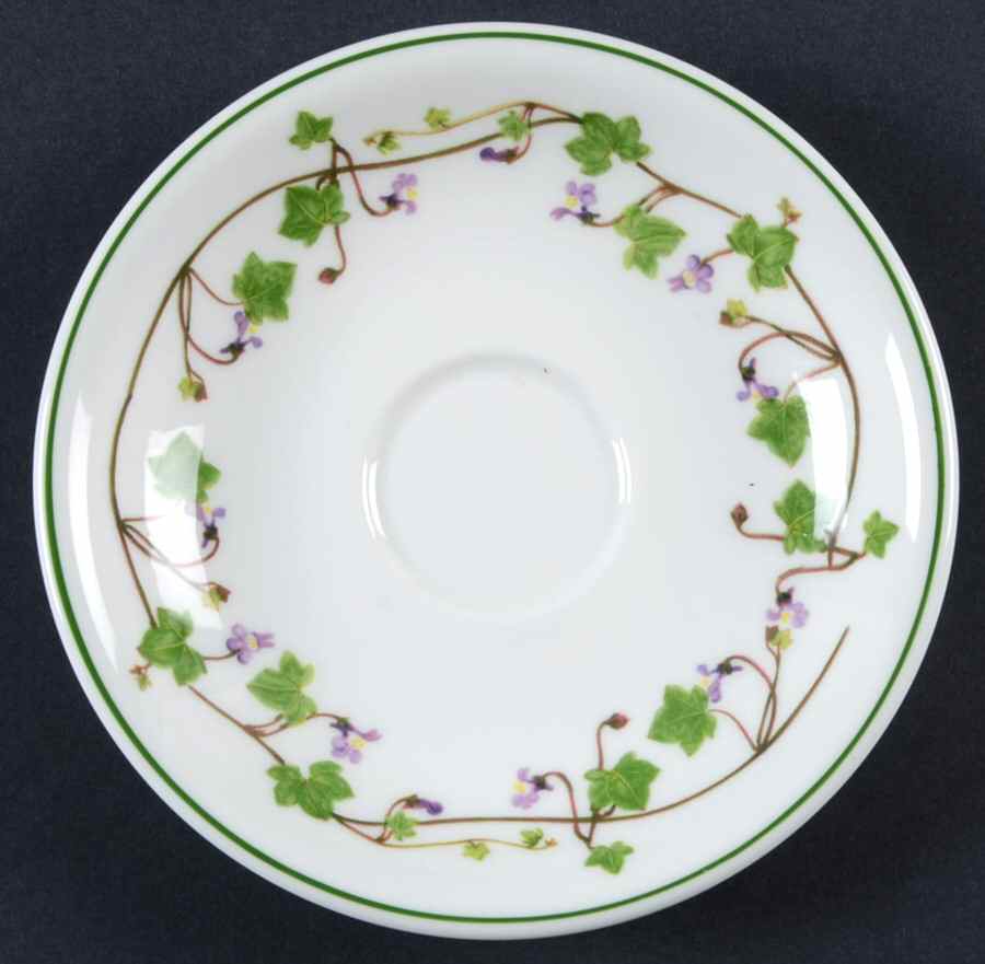 Welsh Wild Flowers Saucer for Footed Demitasse Cup by Portmeirion-1
