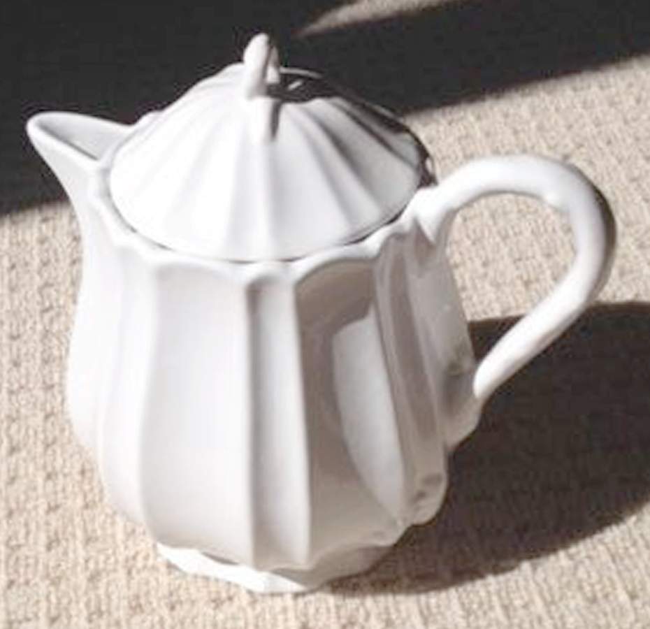Alberi White Teapot & Lid by Porta-1