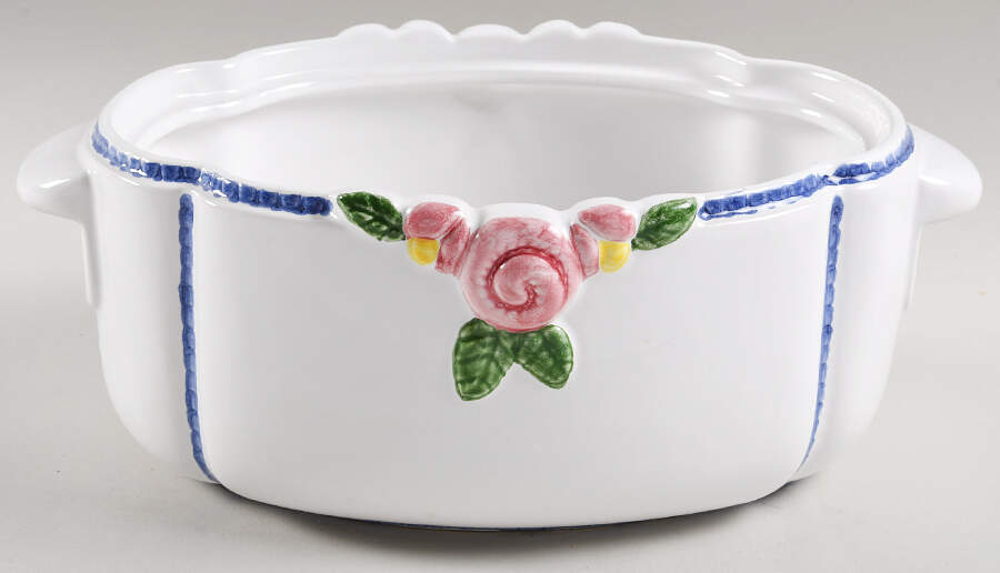 Cottage Rose Oval Vegetable No Lid by Porta-1