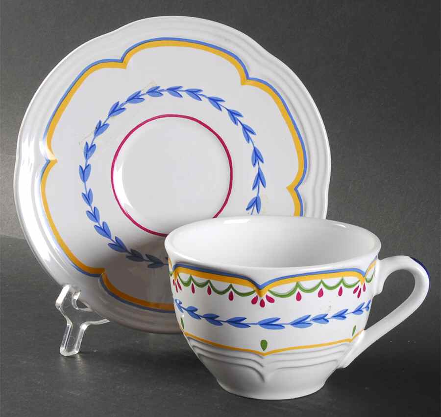 Forget Me Not Flat Cup & Saucer Set by Porta-1
