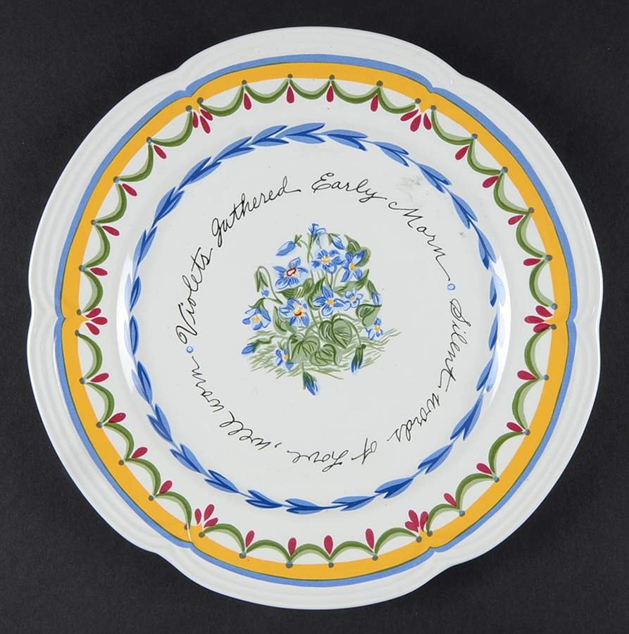 Forget Me Not Salad Plate by Porta-1