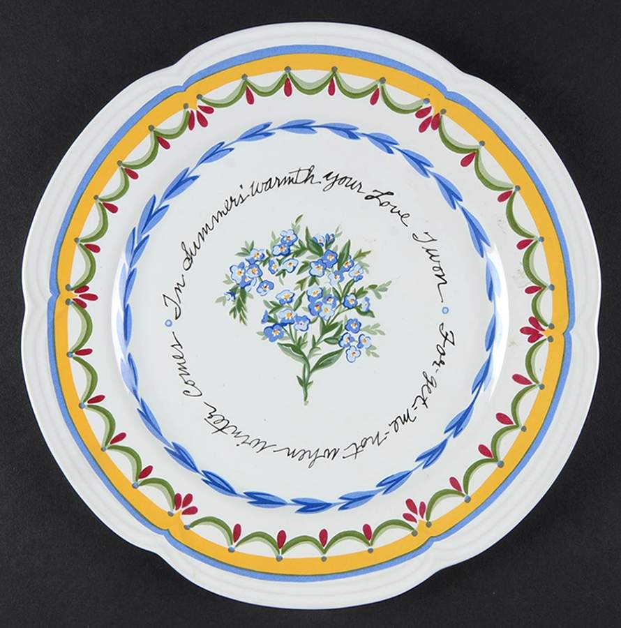 Forget Me Not Salad Plate by Porta-1