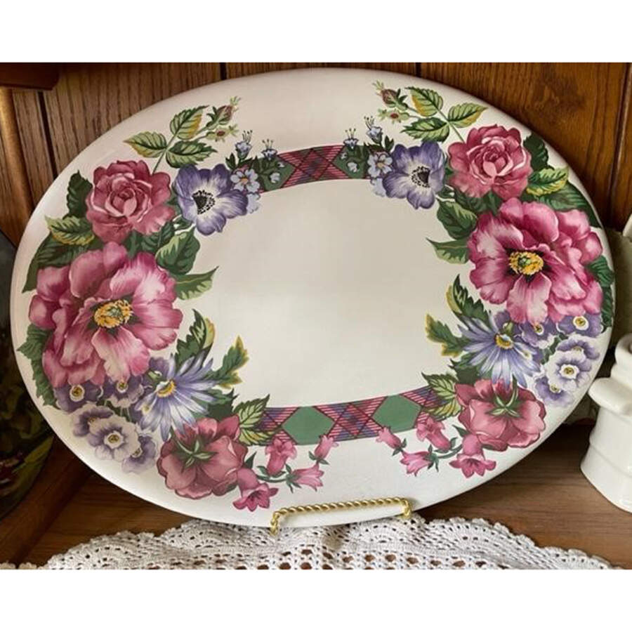 Heritage 16" Oval Serving Platter by Porta-1