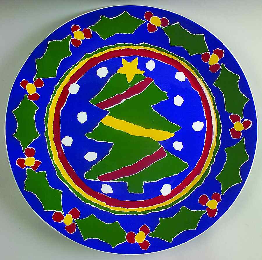 Ho Ho Ho 14" Chop Plate (Round Platter) by Porta-1